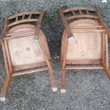 Pair of wooden chairs from the 60s/70s