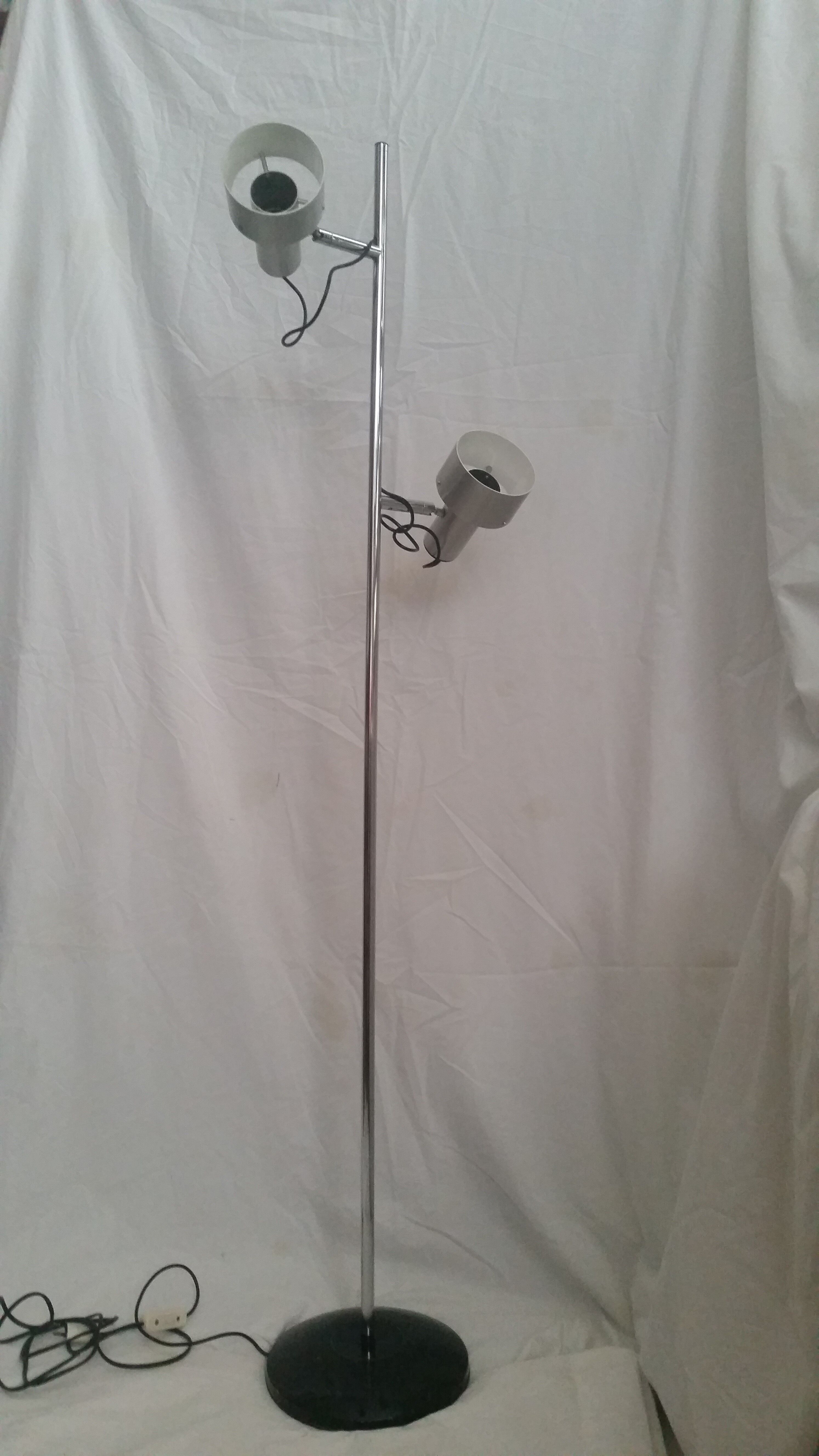 Floor lamp e-reader chrome brush 60/70