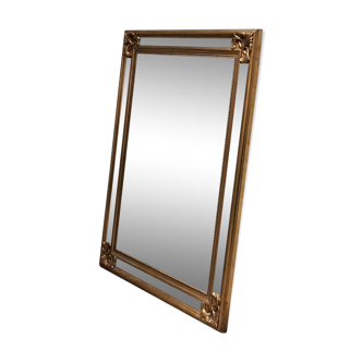 Vintage gilded Deknudt mirror, 122x92 cm