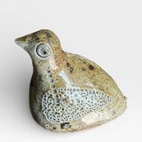 Glazed stoneware bird