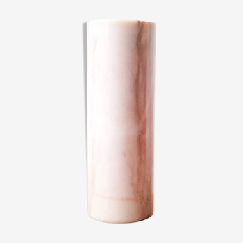 Roll in powder pink marble vintage vase