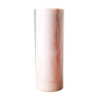 Roll in powder pink marble vintage vase