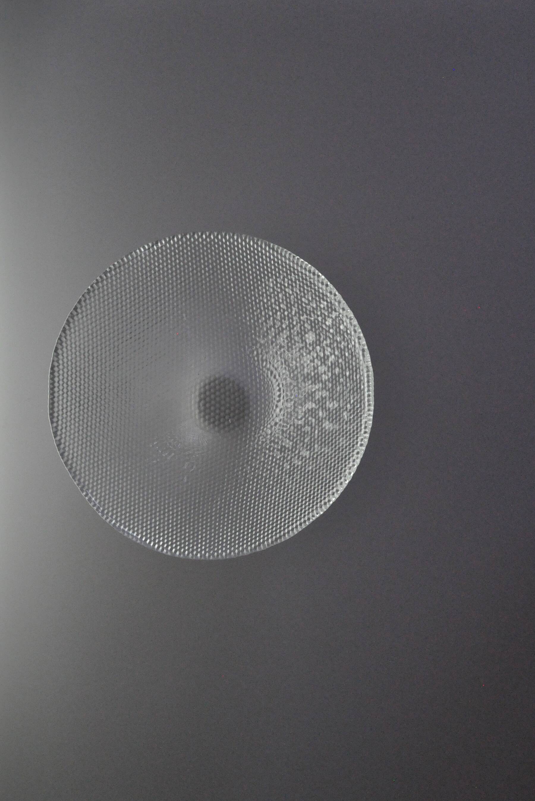 Glass bowl Trigona for Holmegaard, Denmark 1980s