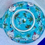 Antique ceramic teapot Asia minor musician's decoration turkey 1900 signed