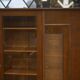 Brutalist display cabinet in oak by Charles Dudouyt, 1940s.
