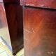 Pair of Napoleon III bedside tables in mahogany and marble