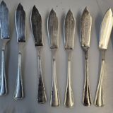 Silver-plated fish service from the mid-20th century