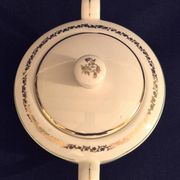 Antique sugar bowl, in Gien earthenware, Model Valence A040
