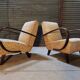 Paire de fauteuils H410 par Jindřich Halabala