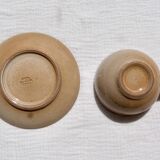 Stoneware cup with saucer Grès du Marais
