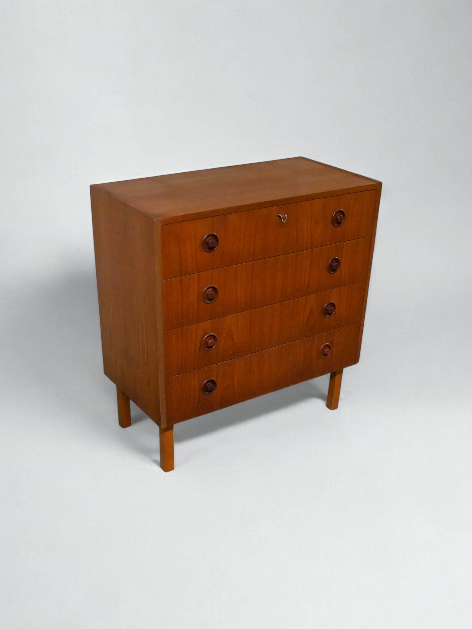 Danish teak chest of drawers - Vintage 1960