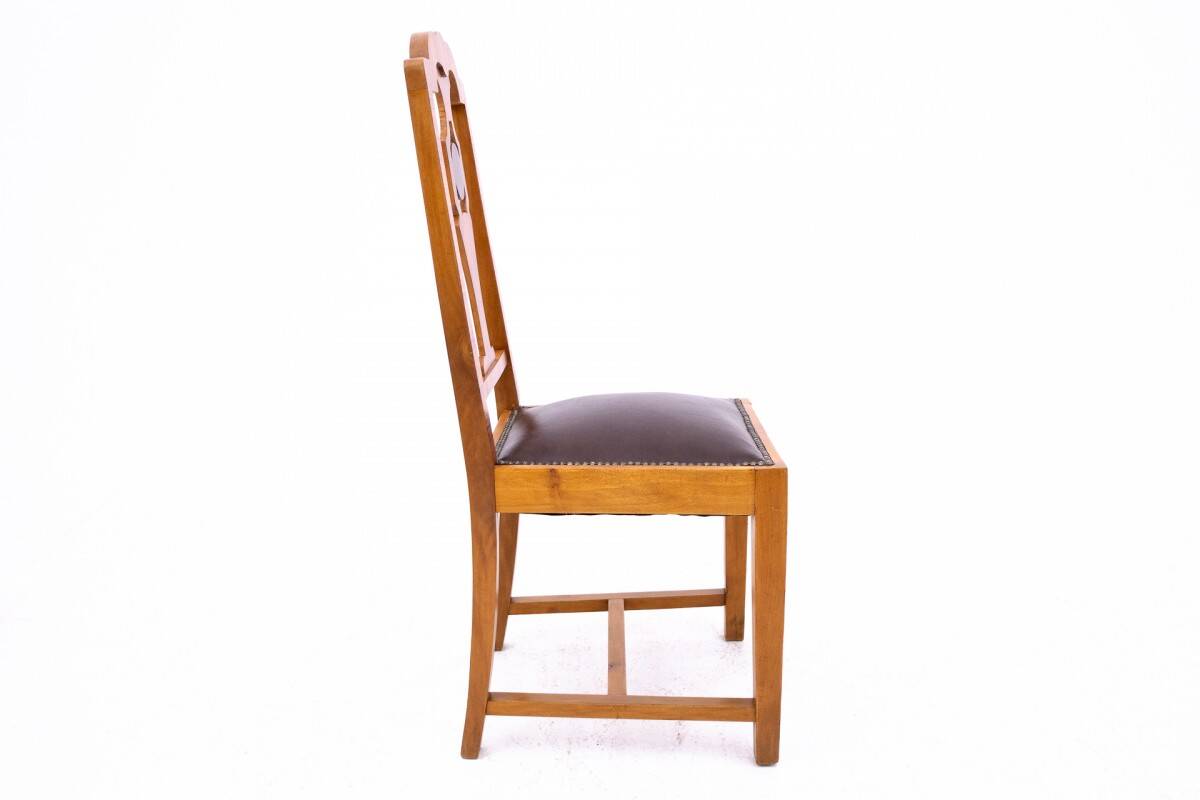 Un ensemble de chaises Art Déco, années 1940, Pologne.