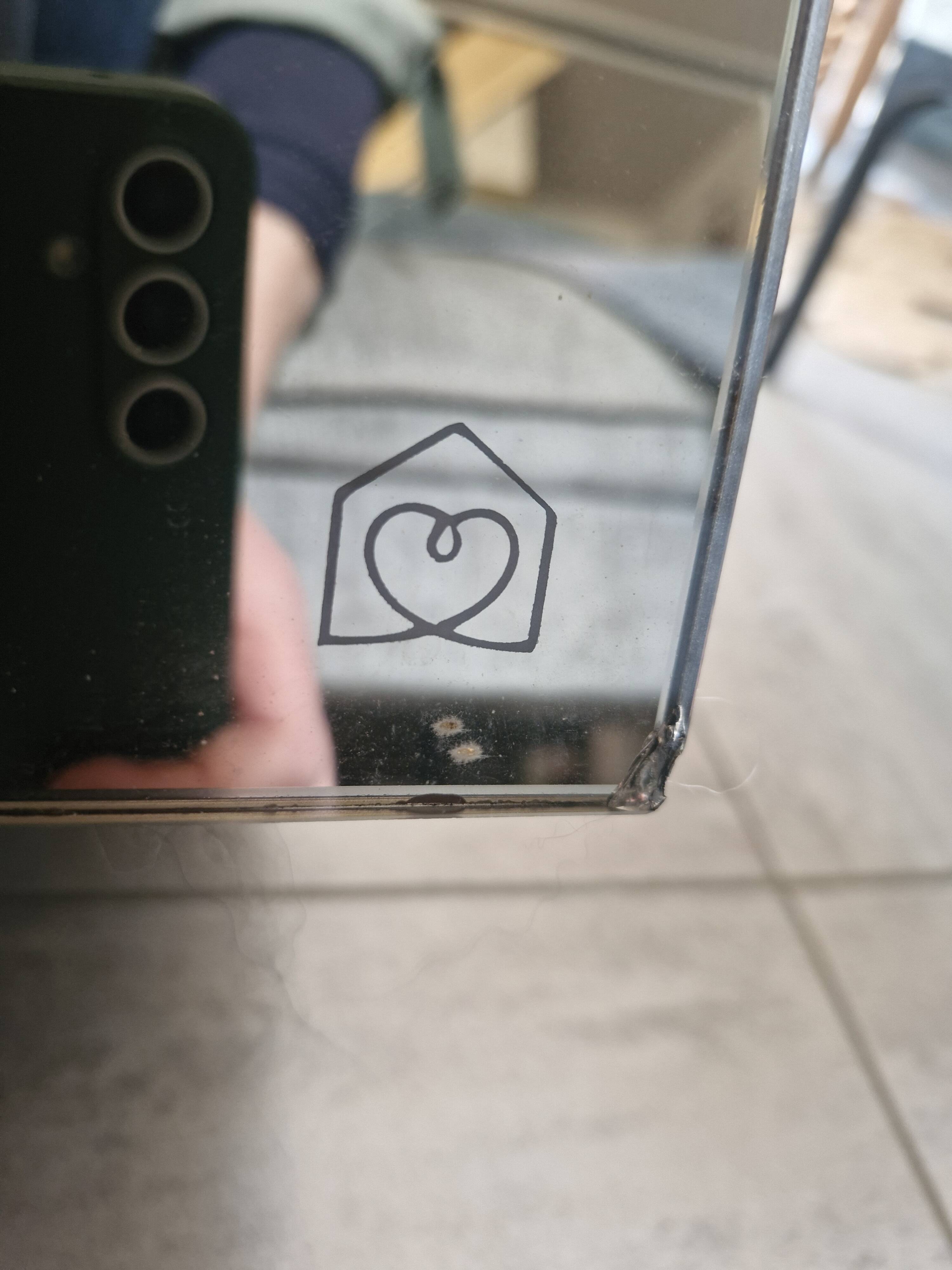 Pair of amber mirror cubes