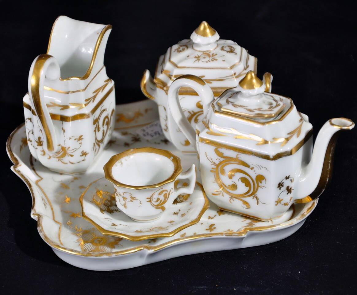 Miniature porcelain service "Old Paris" Napoleon III period