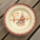 Flat decoration porcelain boat Moulin des loups