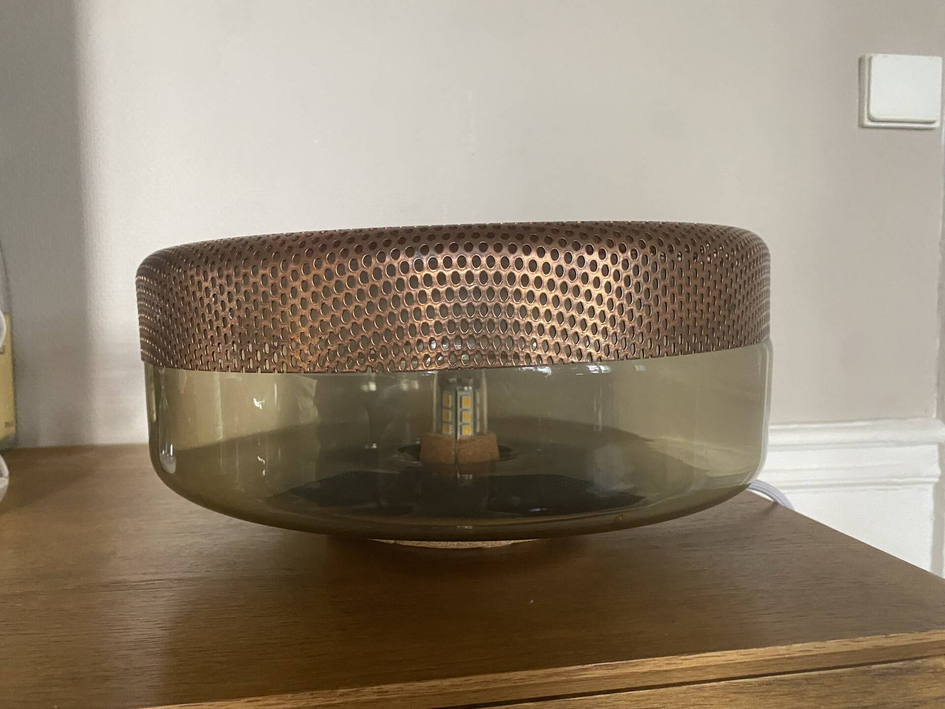 PULPO glass and metal table lamp