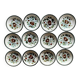Set of 12 boch la louvière soup plates - argenteuil series