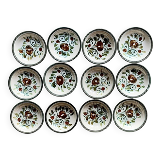 Set of 12 boch la louvière soup plates - argenteuil series