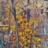 HST painting "Forêt de St Germain - 11 a.m." by L. Delbosco 1984 cf. Andre Roland