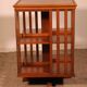 Rotating library in blonde mahogany