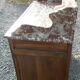 old bathroom cabinet / dressing table with marble
