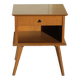 Vintage Scandinavian bedside table from the 60s in oak