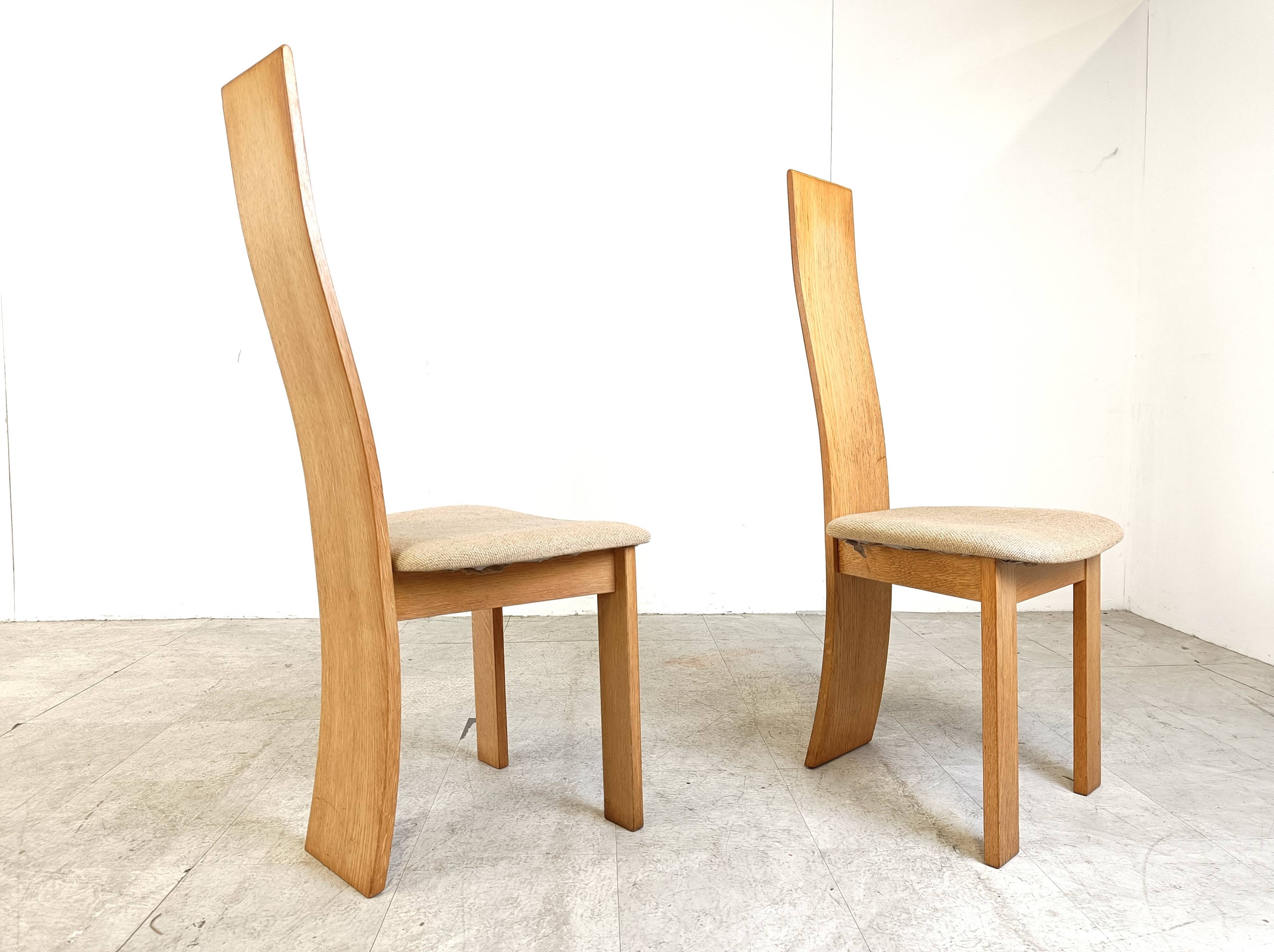 Set of 6 dining chairs by Rob & Dries van den Berghe, 1980s