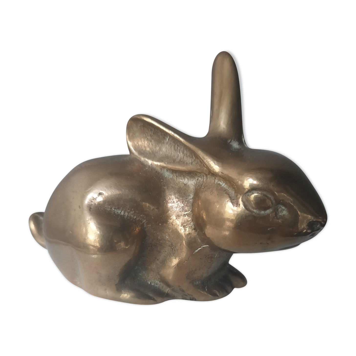 Lapin en laiton doré