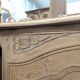Striped oak buffet in Louis XV style