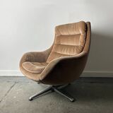 Rodney Kinsman Mid-century 1960s corduroy swivel lounge chair