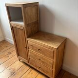 Vintage asymmetrical wardrobe