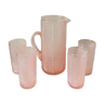 Pitcher and 4-glass diamond tip juice