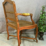 Cane Chair in Walnut a spacer and flat file