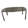 Space Age dining table in smoked glass & chrome