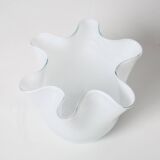 small handkerchief vase in white opaline