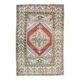 Turkish hand-knotted geometric runner rug 114x169