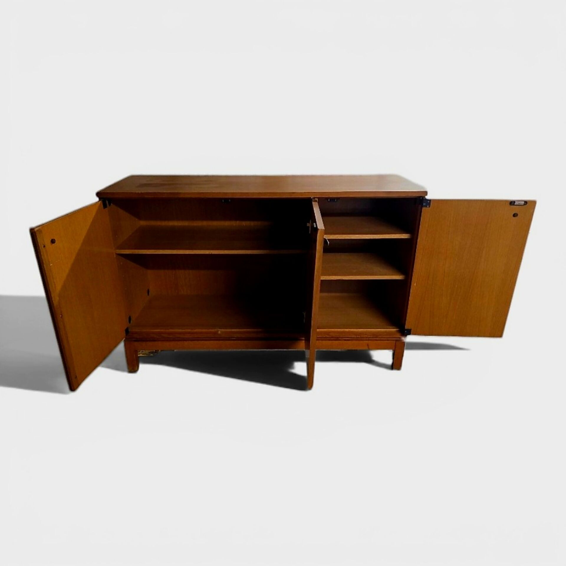 Rare Modernist Enfilade oak – Marcel Gascoin (Éd. Alvéole, c. 1960)