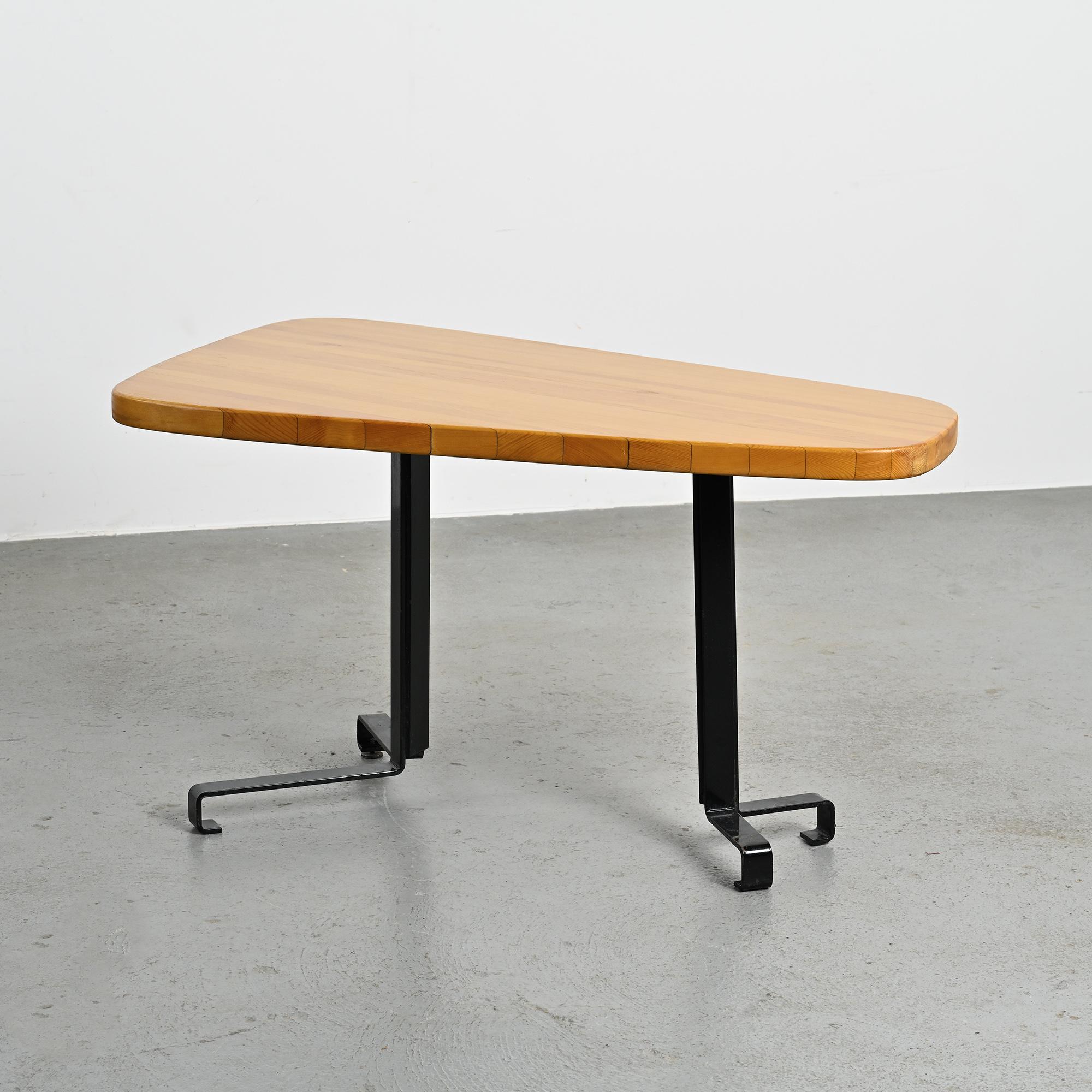 Free-form table, Charlotte Perriand for Les Arcs, circa 1986
