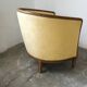 Paire de fauteuils corbeille art deco
