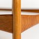 Table d'appoint en chêne par Karl-Erik Ekselius pour JOC, Suède, années 1950.