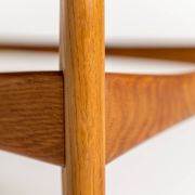 Oak side table by Karl-Erik Ekselius for JOC, Sweden, 1950s