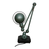 JIELDE 2-arm green lamp, 1960s square foot