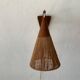Teak wall lamp with natural ropes by Ib Fabiansen for Fog & Mørup, 1960s, Denmark.