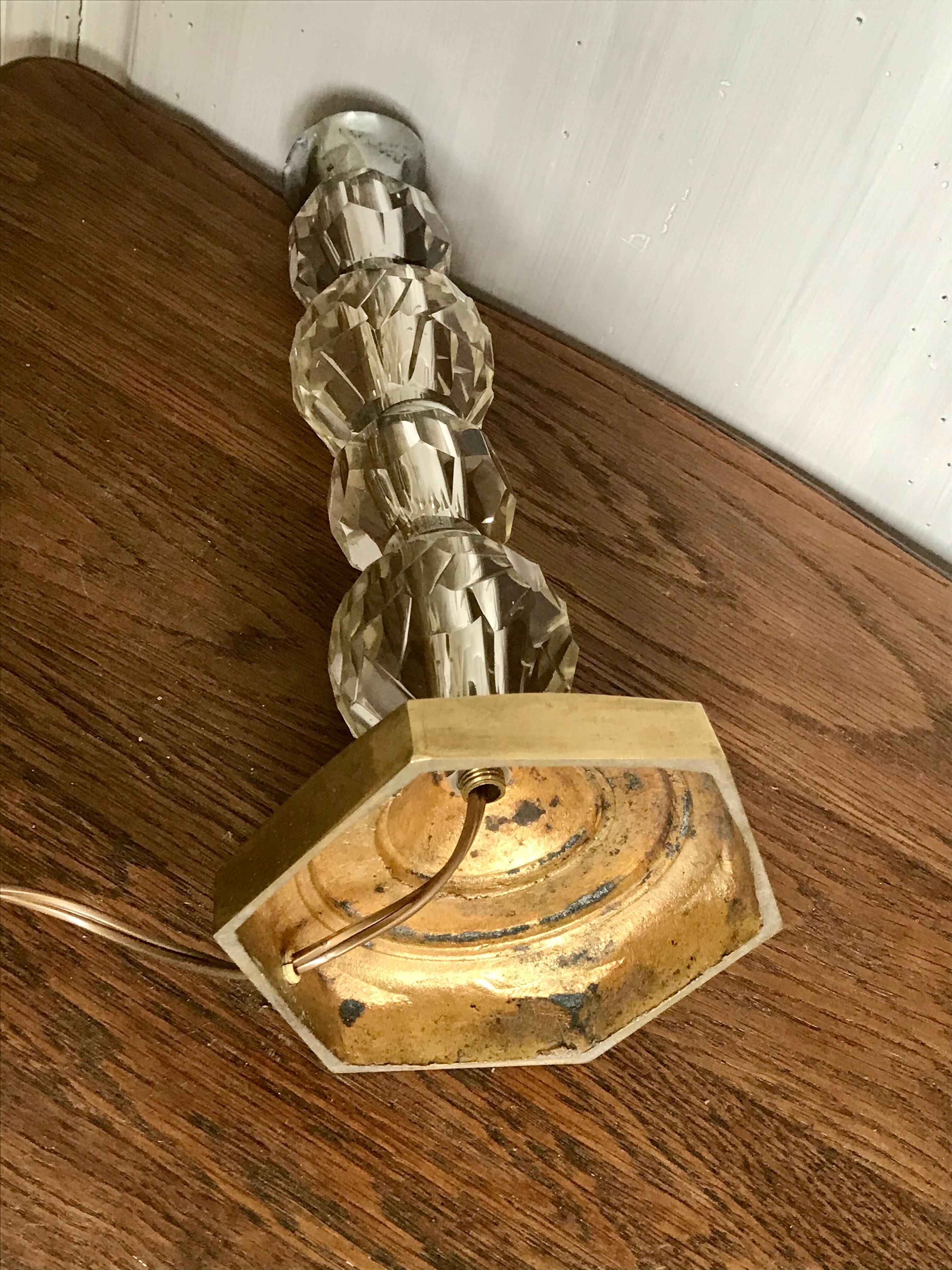 Vintage crystal lamp