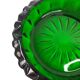 Vintage green moulded glass ashtray