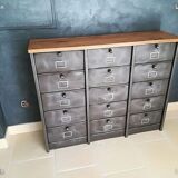 Industrial furniture 15 valves Strafor metal wood