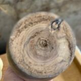 Vase made of raw wood