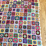 Multicolored crochet cover