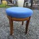 Scandinavian style armchair + velvet footrest