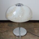 Art Deco table lamp – 1960s, wood and metal, E27